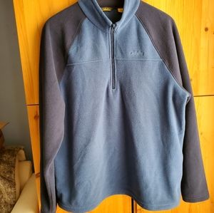 Cabela's Men's 1/4 Zip Blue Fleece Pullover size Large